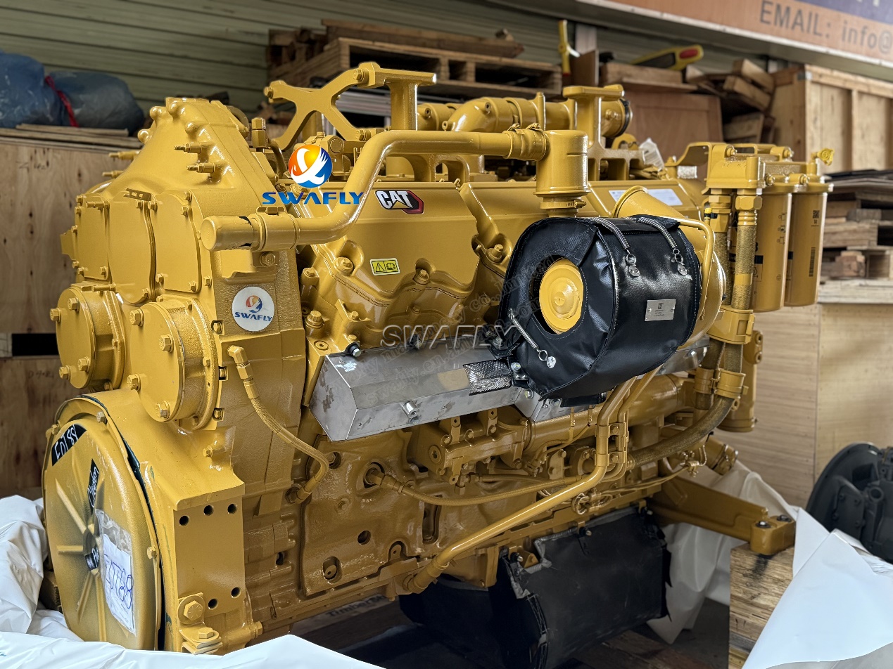 Jantung bulldozer Carterpillar D10T - mesin C27 sing kuat